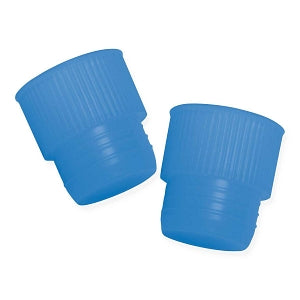 MarketLab Ribbed Tube Cap - CAP, RIBBED PLUG, 17MM TUBES, BLUE - 5362-BL