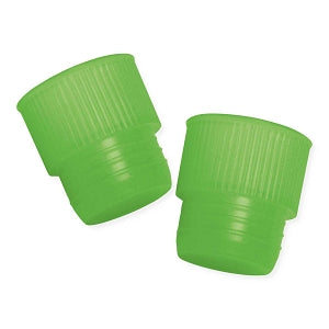 MarketLab Ribbed Tube Cap - CAP, RIBBED PLUG, 17MM TUBES, GREEN - 5362-GN