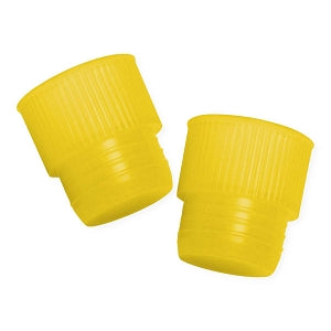 MarketLab Ribbed Tube Cap - CAP, RIBBED PLUG, 17MM TUBES, YELLOW - 5362-YL