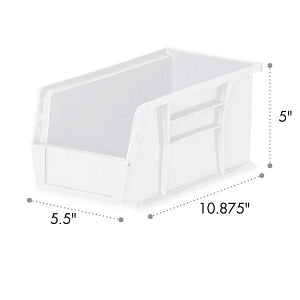 MarketLab Organizer Bins - ORGANIZER BIN, 5.5 X 10.875 X 5", S-CL - 6003-SC