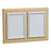 MarketLab Messaging Frames on Panels - MESSAGING BOARD, SINGLE FRAME, MAPLE W/SIL - 6183