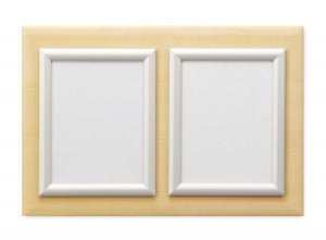 MarketLab Messaging Frames on Panels - MESSAGING BOARD, DOUBLE FRAME, MAPLE W/SIL - 6186