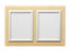 MarketLab Messaging Frames on Panels - MESSAGING BOARD, DOUBLE FRAME, MAPLE W/SIL - 6186