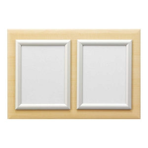 MarketLab Messaging Frames on Panels - MESSAGING BOARD, DOUBLE FRAME, MAPLE W/SIL - 6186