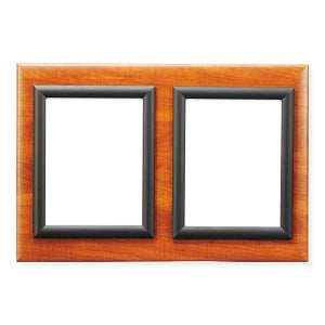 MarketLab Messaging Frames on Panels - MESSAGING BOARD, DOUBLE FRAME, CHERRY W/BL - 6187