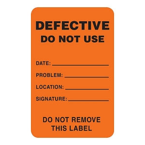 Marketlab Caution Labels - LABEL, DEFECTIVE DO NOT USE - 6464