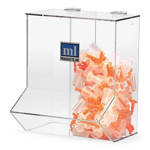 MarketLab Acrylic Wall Dispensers - DISPENSER, ACYLIC WALL, W/2 COMPARTMENTS - 6600