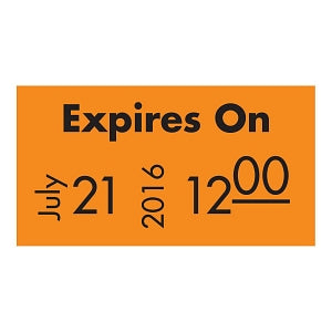 MarketLab Label Gun - LABEL, EXPIRES ON, FLUORESCENT ORANGE - 6604-OR