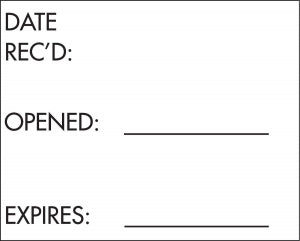 MarketLab 3-Line Label Gun - LABEL, RECEIVED ON-3-LINE, WHITE - 6707-WH