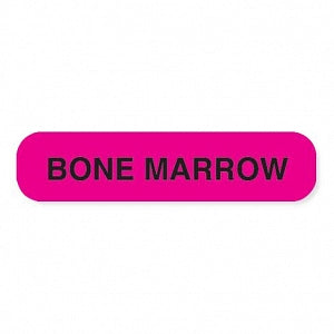 MarketLab Phlebotomy / Specimen Receiving Labels - LABEL, BONE MARROW, PINK - 6759