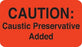 Marketlab Urine Collection Label - LABEL, CAUTION CAUSTIC PRESERVATIVE, ORANG - 6769