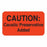 Marketlab Urine Collection Label - LABEL, CAUTION CAUSTIC PRESERVATIVE, ORANG - 6769