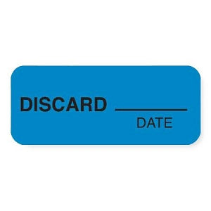 MarketLab Clerical Medical Labels - LABEL, DISCARD, BLUE - 6771