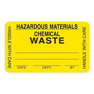 Marketlab Caution Labels - LABEL, HAZARDOUS MATERIAL, YELLOW - 6787