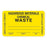 Marketlab Caution Labels - LABEL, HAZARDOUS MATERIAL, YELLOW - 6787