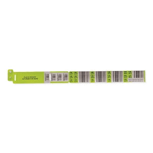 MarketLab Alphanumeric Typenex Blood Band - BRACELETS, TYPENEX ID, GREEN - 6797-GN