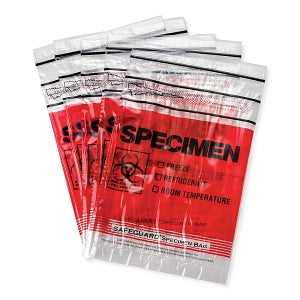 MarketLab Safeguard Specimen Bag - BAG, SPECIMEN, SAFEGUARD, RED - 7065-RD