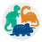 MarketLab Award Stickers - STICKER, AWARD, DINOSAURS - 7654