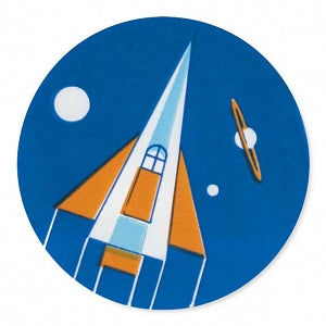 MarketLab Award Stickers - STICKER, AWARD, ROCKET SHIP - 7657