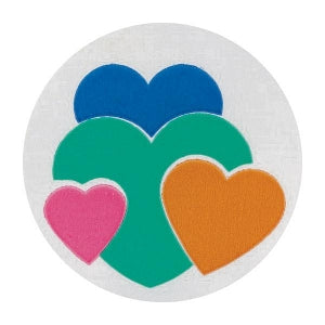 MarketLab Award Stickers - STICKER, AWARD, HEARTS - 7658