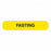 MarketLab Phlebotomy / Specimen Receiving Labels - LABEL, FASTING, YELLOW - 7840