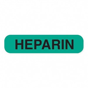 MarketLab Chemistry Label - LABEL, HEPARIN, GREEN - 8019