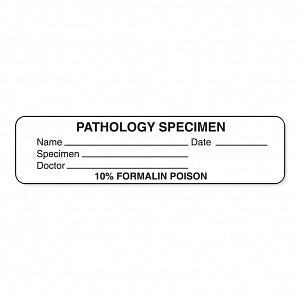 Marketlab Caution Labels - LABEL, PATHOLOGY SPECIMEN, WHITE - 8027