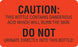 Marketlab Urine Collection Label - LABEL, CAUTION-DO NOT, FLOURESCENT ORANGE - 8042