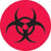 MarketLab Biohazard Warning Label - Biohazard Warning Label, Red - 8044