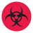 MarketLab Biohazard Warning Label - Biohazard Warning Label, Red - 8044