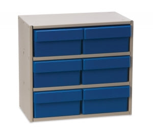 MarketLab Pre-Configured Drawer Bin Sets - CABINET, EASY ACCESS, FOR DRAWER BINS, 11"D - 8352-BL