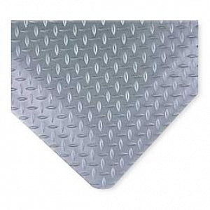 Marketlab Diamond Plate Anti-Fatigue Mat - FLOOR MAT, DIAMOND TREAD, GREY, 2'X3' - 9828