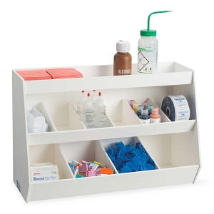 MarketLab Fixed Compartment Bench Bin - ORGANIZER, FIXED COMPARTMENT, 10 BINS - 9956