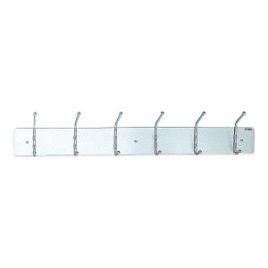 MarketLab Wall-Mount Metal Apparel / Coat Racks - RACK, METAL, WALL, 6 HOOK, 36"X3.75"X6.75" - ML1988