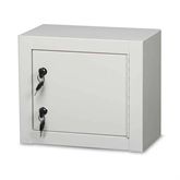 Single Door / Double Lock Narcotics Cabinet Baked Enamel - 14"W x 8"D x 12"H