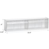 Adjustable Bin Units & Additional Dividers 23.5"W Double - Includes 6 Removable Dividers