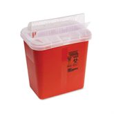 8 Quart Sharps Container 8qt Sharps Container with Open Lid - 10.5"W x 7.25"D x 10"H