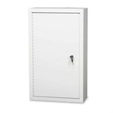 Double Door / Double Lock Narcotics Cabinet Baked Enamel with 2 Adjustable Shelves - 18"W x 8"D x 30"H