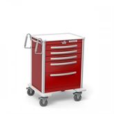 Aluminum Emergency Cart 5-Drawer Cart - 42"H