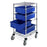 Complete Carts 4-Shelf Divider Box Cart - Frame: 21"W x 24"D x 45"H - Boxes: 17.5"W x 22.5"D x 6"H