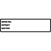 Chart Binder ID and Room Number Labels Chart Identification Labels - 5.375"W x 1.375"H each