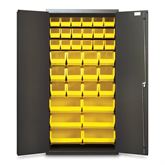 72"H Storage Cabinet - 36 Org Bins Gray