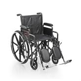 Wheelchair with Removable Arm and Swingaway Detachable Footrest 18" - 250lb Weight Capacity