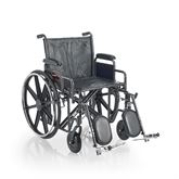 Wheelchair with Removable Arm and Swingaway Detachable Footrest 20" - 300lb Weight Capacity