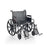 Wheelchair with Removable Arm and Swingaway Detachable Footrest 24" - 500lb Weight Capacity