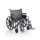 Wheelchair with Removable Arm and Swingaway Detachable Footrest 28" - 600lb Weight Capacity