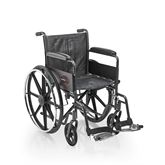 Wheelchair with Permanent Full Arm 18" with Fixed Footrest - 250lb Weight Capacity