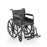 Wheelchair with Permanent Full Arm 18" with Fixed Footrest - 250lb Weight Capacity