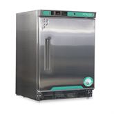 Built-in Undercounter Freezer with Manual Defrost 4.2 cu ft - 23.75"W x 33.875"D x 24.5"H Solid Stainless Steel Door with Right Hinge