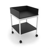 Mobile Lab Cart with Shelf Side & Back Panels 36"W x 24"D x 34"H